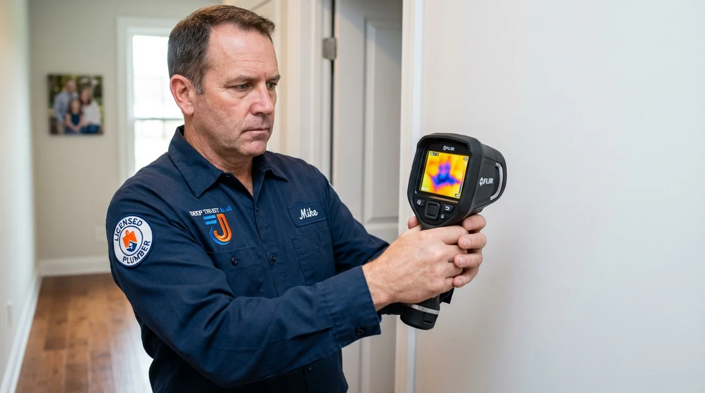 Thermal imaging leak detection by Johns Plumbing LLC in Hughesville